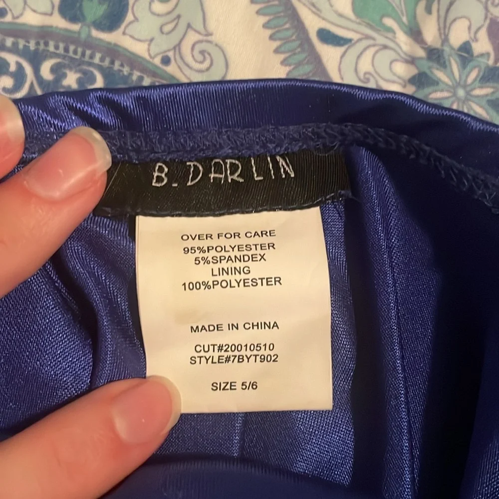Size 5/6 B. Darlin electric blue mini dress - Picture 10 of 10